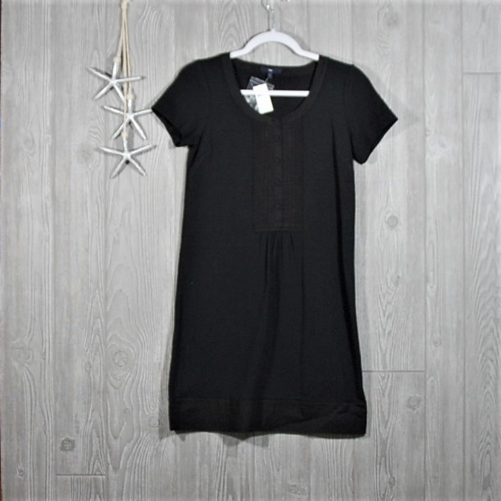 GAP T-Shirt Dress Black Size 2